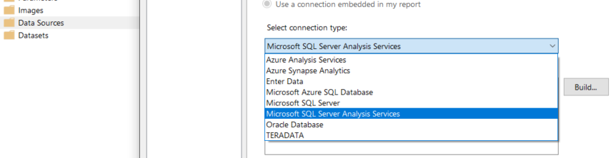 Solved: Power BI report builder has no option to connect t ...