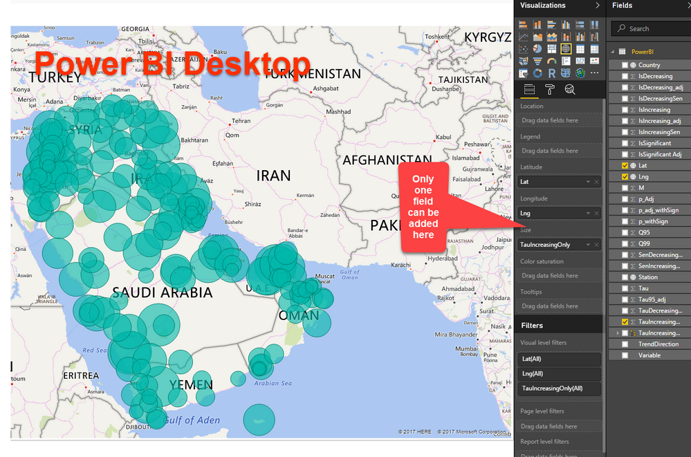 Power BI map