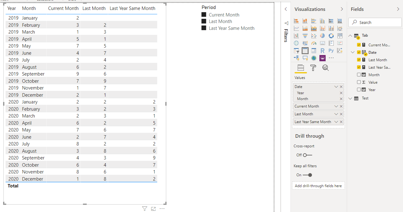 Solved: Create filter for CURRENT MONTH, PREVIOUS MONTH an ...