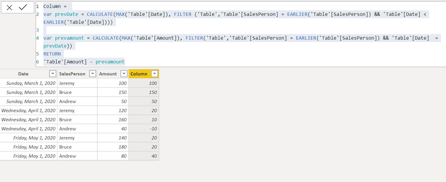Solved: How to create a calculated column for monthly sale ...