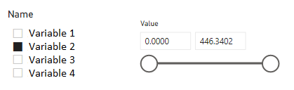 Dynamic bar slicer based on variables selected - Microsoft Fabric Community