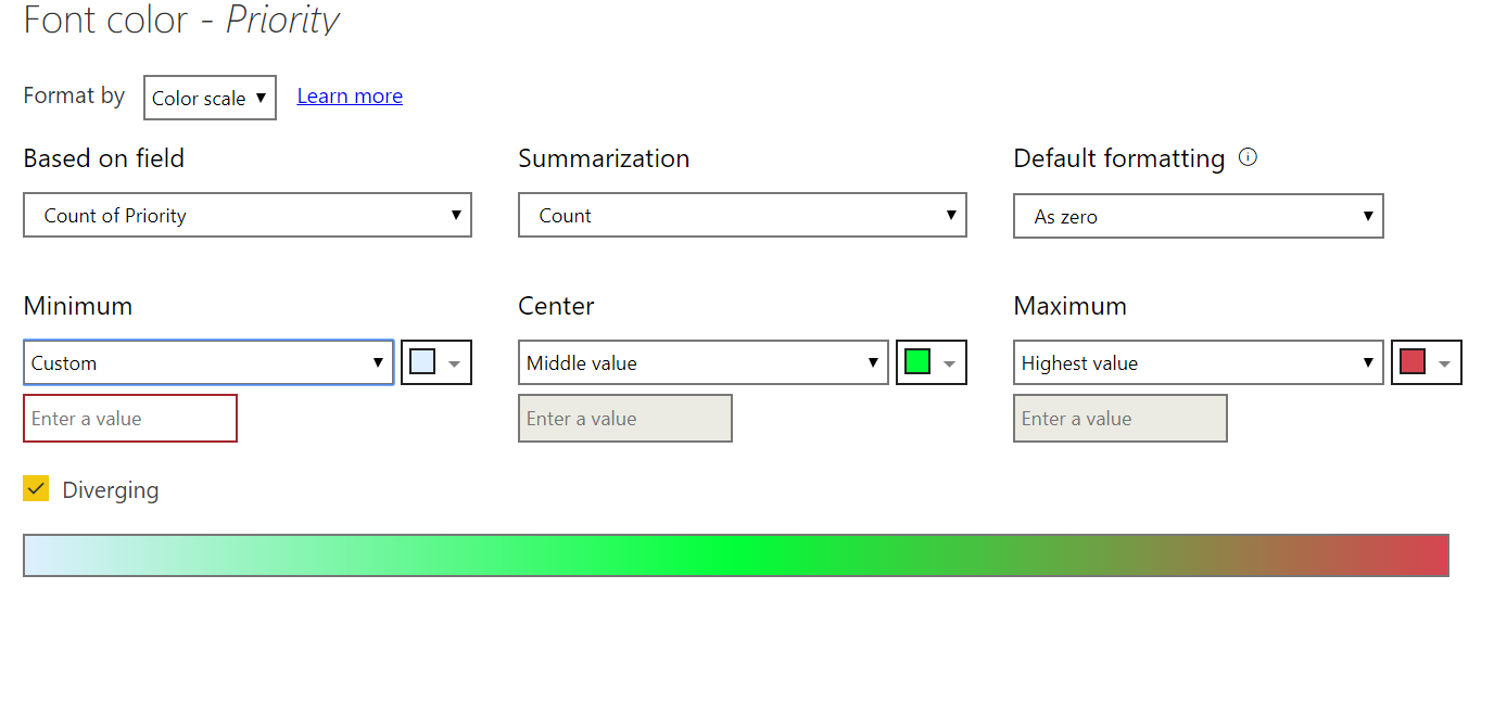 Solved: Conditional formatting on a Text filed - Microsoft Fabric Community