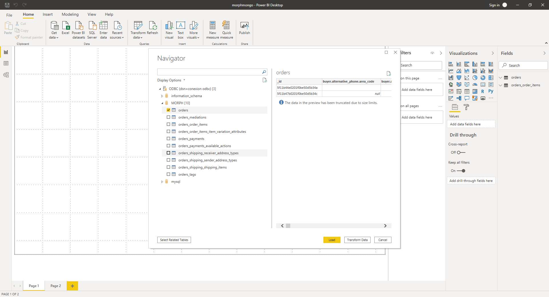 ODBC MONGO TROUBLES ON SQL QUERY - Microsoft Fabric Community