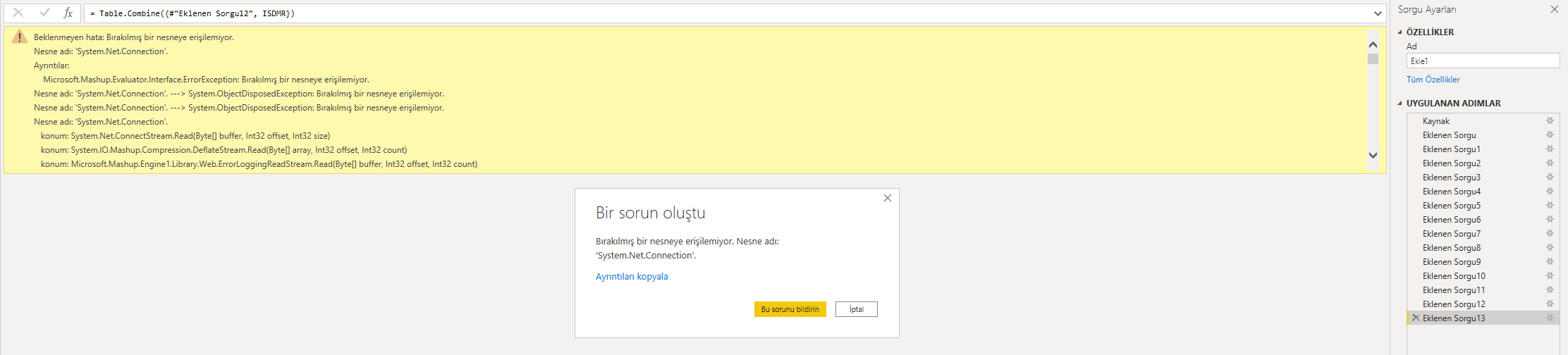Solved: error when add table - Microsoft Fabric Community