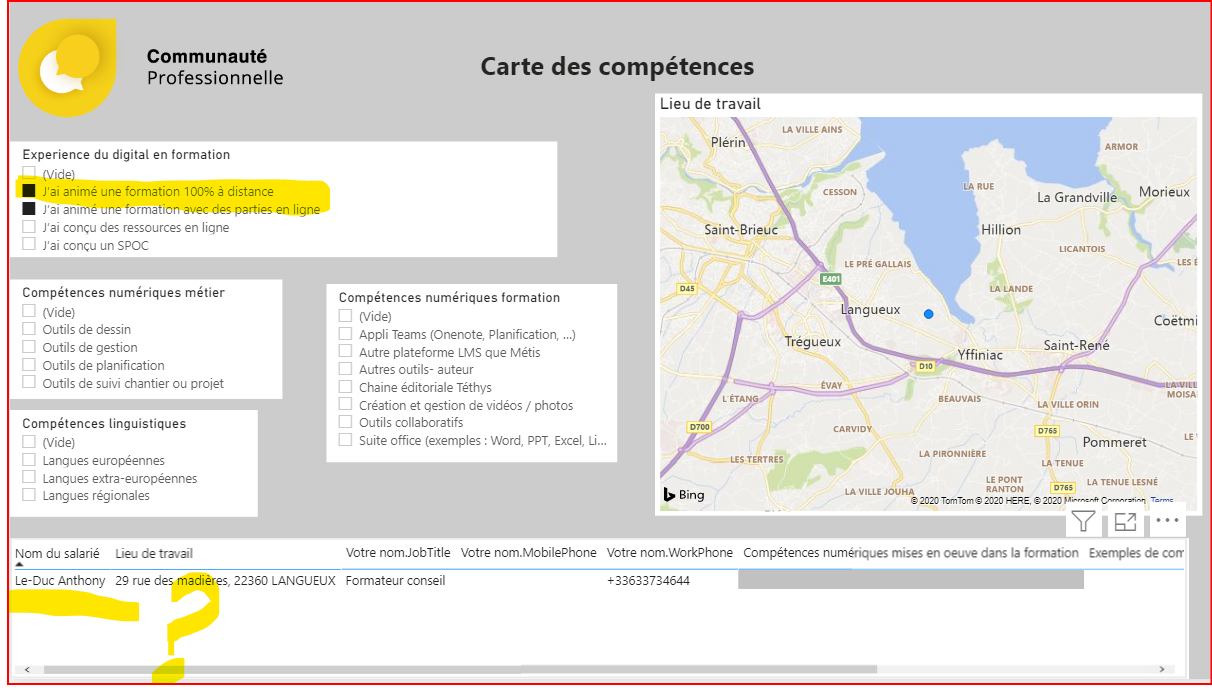 Solved: Skills map - if I select 2 skills the user does no ...