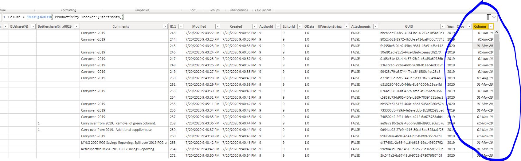 Solved: End of Quarter calculated column - Microsoft Fabric Community
