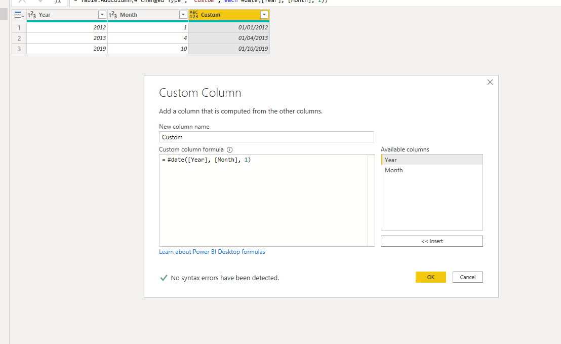 Solved: Combined Columns for Date - Microsoft Fabric Community