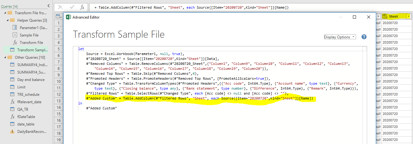 Add sheet name to folder query - Microsoft Fabric Community
