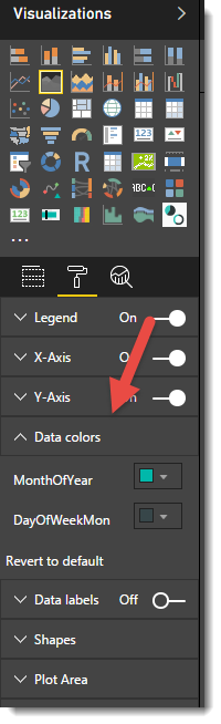 Solved: Data label colours change [Area chart] when I publ ...