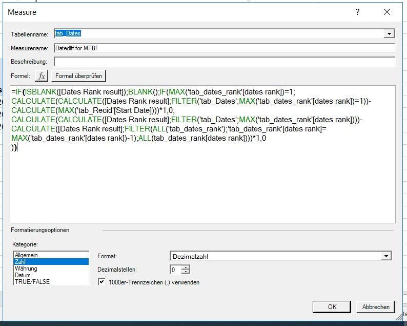 measure datediff