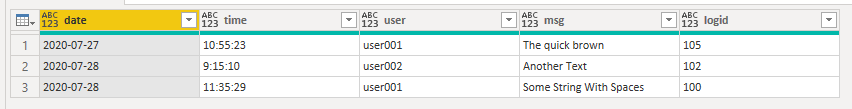 Solved: Column header and data in same row - Microsoft Fabric Community