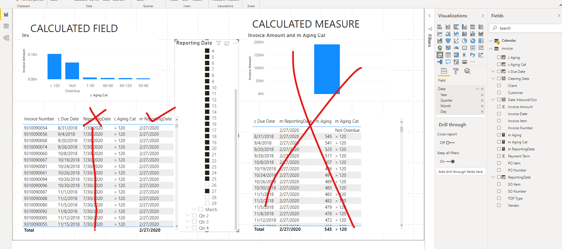 Calculated field value from max selected date - Microsoft Fabric Community