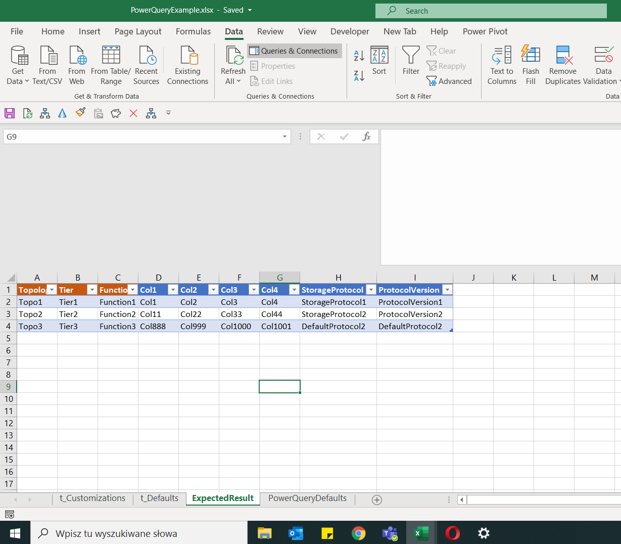 Solved: Changing defaults table based on customizations ta ...