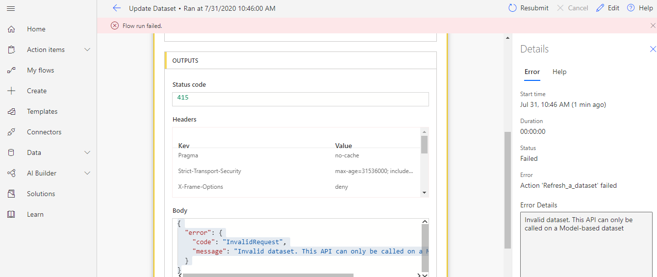 Solved: Scheduled refresh dataset in Power Bi from Power A ...