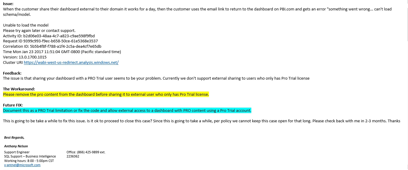 External sharing users are not able to load model? - Page 3 - Microsoft ...