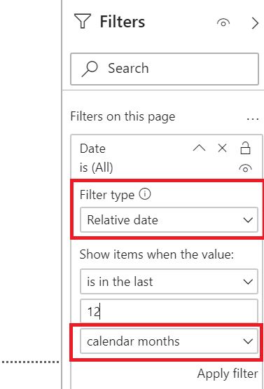 Set filter with previous month and export data in ... - Microsoft ...