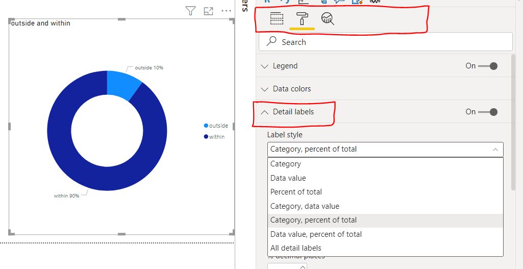 Solved: Donut Chart from %Row Total of Matrix - Microsoft Fabric Community