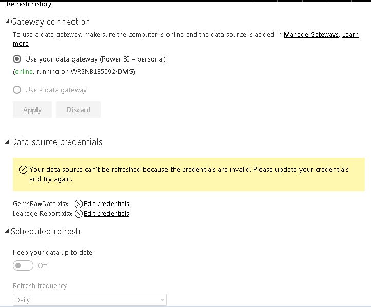 Schedule Refresh always grey - Microsoft Fabric Community