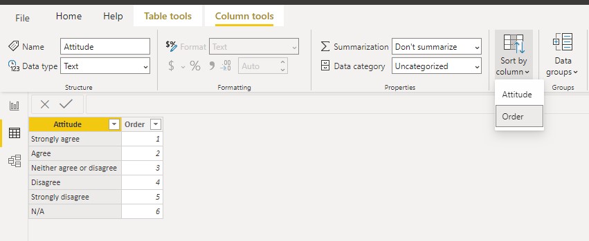 Solved: How do I set the column order and show columns eve ...