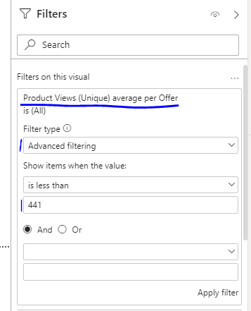Measure to filter Visual on Below Average - Microsoft Fabric Community