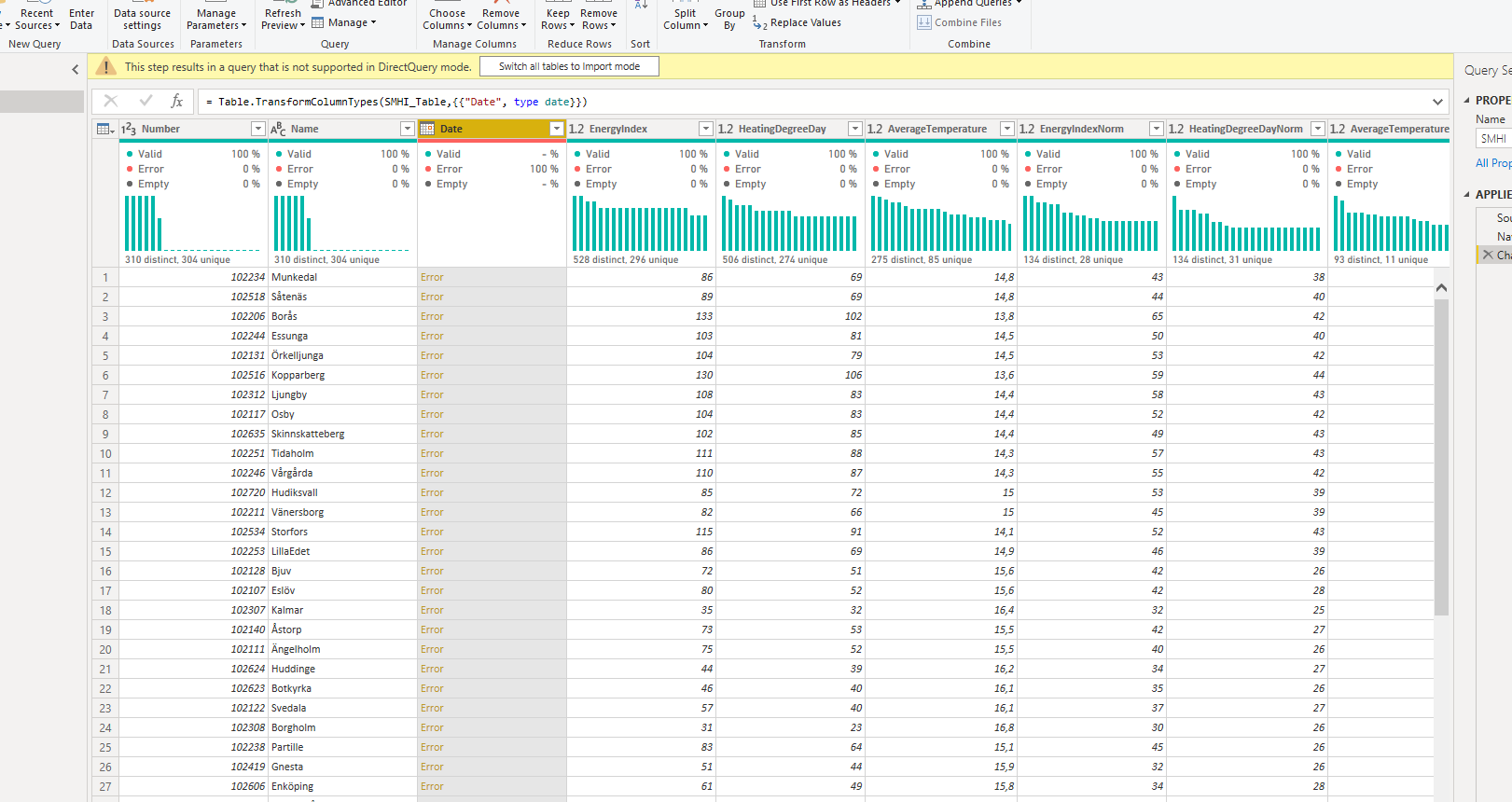 Direct Query or Import for changing for correcting... - Microsoft ...