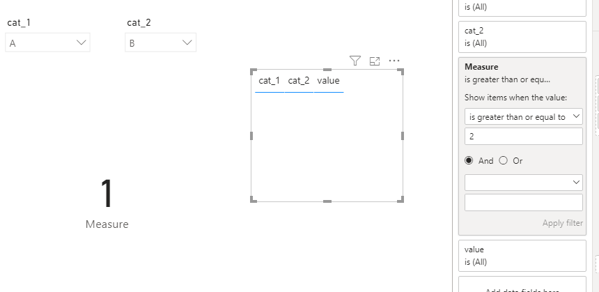 Solved: Using Measure as a Visual Level Filter - Microsoft Fabric Community