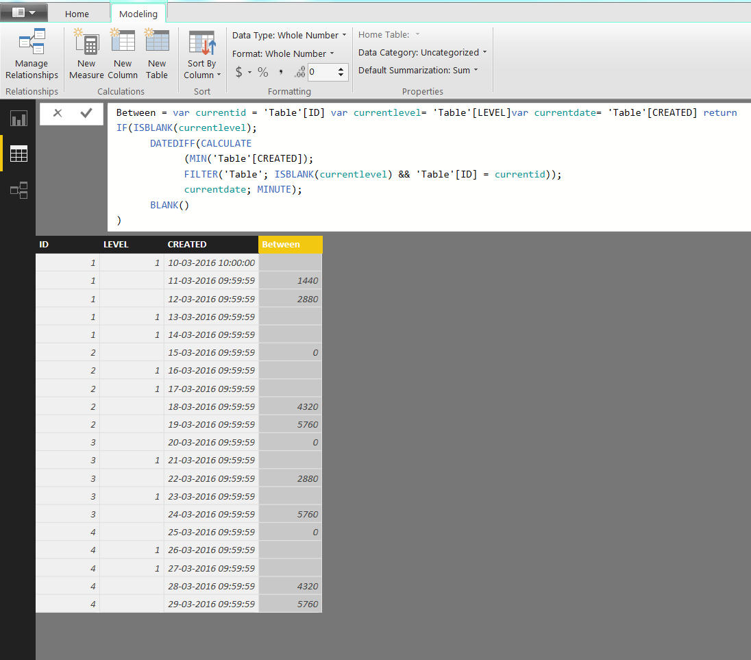 Re: Measure with datediff of dates in same column ... - Microsoft ...