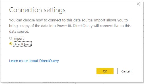 Solved: Import vs. Direct Query prompt not showing - Microsoft Fabric ...