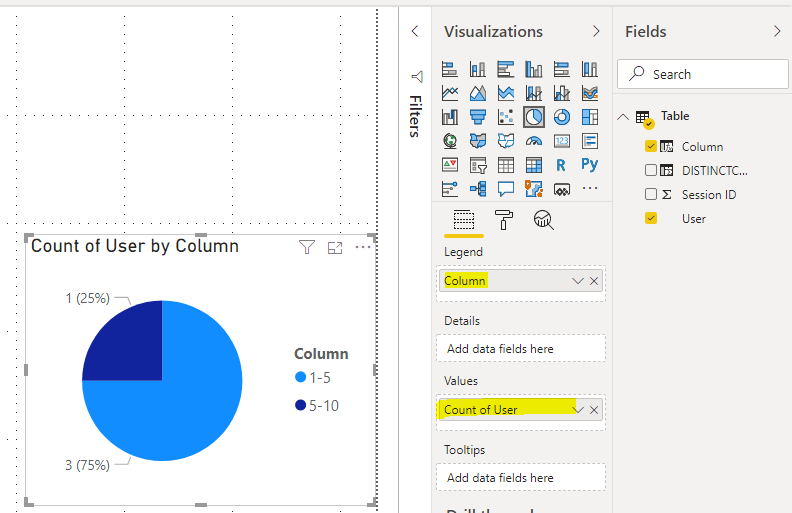 Solved: Binning of count data for pie chart - Microsoft Fabric Community