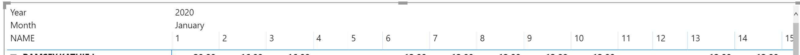 Date Hierarchy matrix - Microsoft Fabric Community