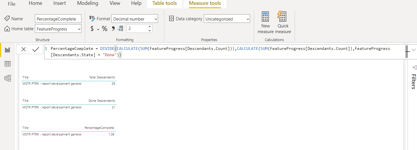 Solved: Help with calculating percentage - Microsoft Fabric Community