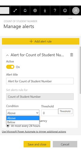Power BI Alerts and Power Automate - Microsoft Fabric Community