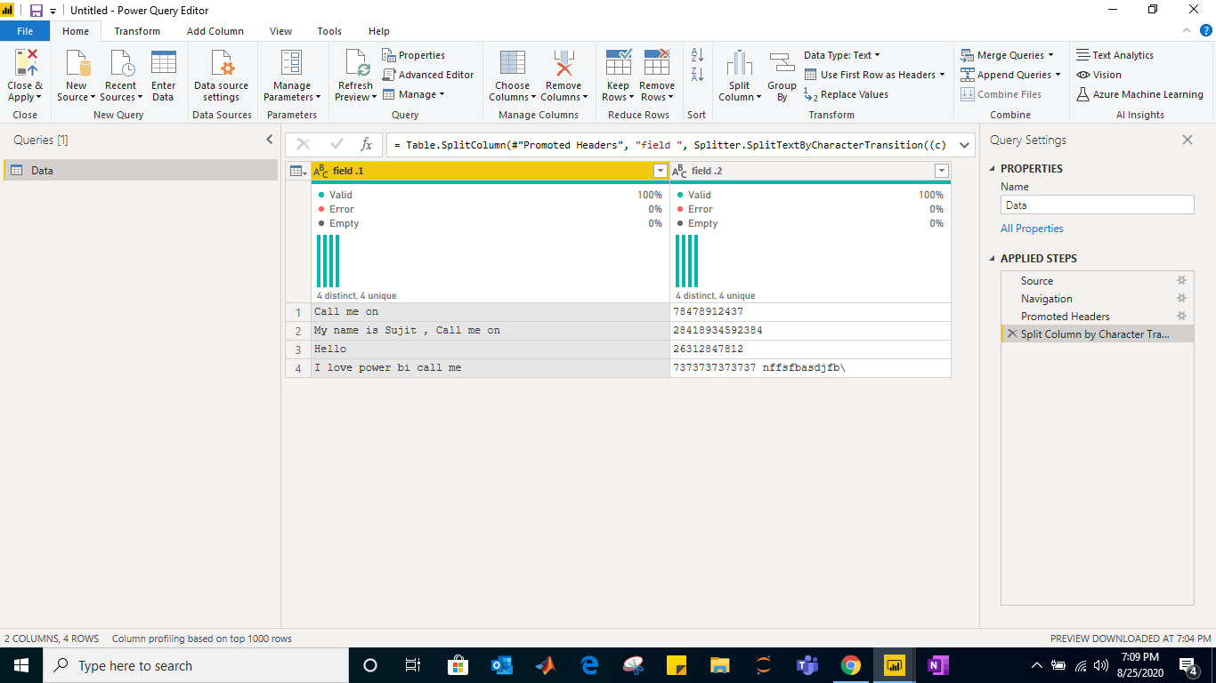 Solved: Filter phone numbers from text field - Microsoft Fabric Community