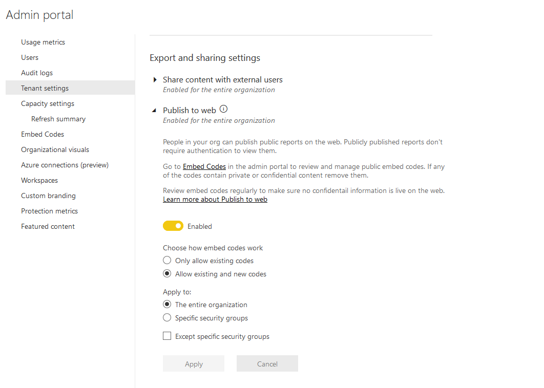 Unable to publish to web - Microsoft Fabric Community