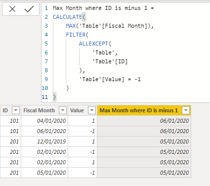 Solved: MAXIF CALCULATED COLUMN - Microsoft Fabric Community