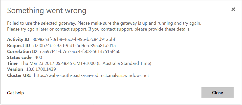 Solved: Help with error - Microsoft Fabric Community