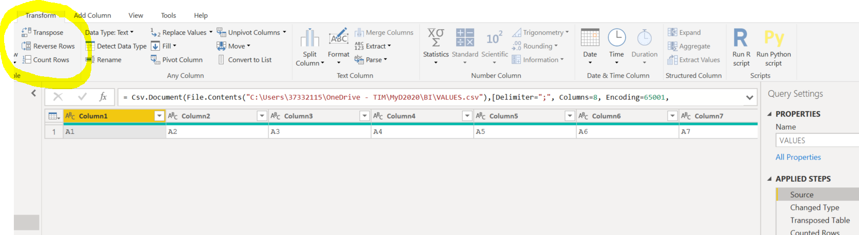 Solved: Separate entries in one cell entry to read by semi ...