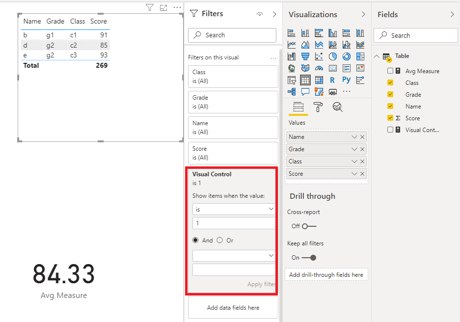 Solved: Filter a report by column with a measure - Microsoft Fabric ...