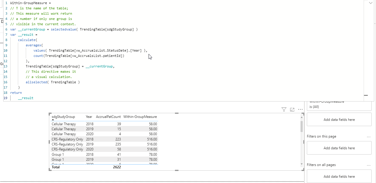 Solved: How to find the average in the group - Microsoft Fabric Community