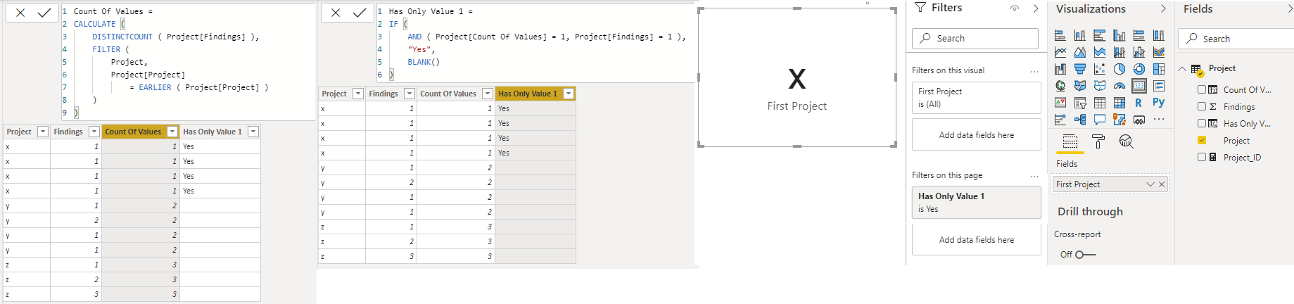 Filter a column by a specific value in another col... - Microsoft ...