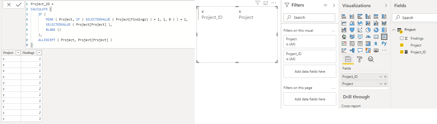 Filter a column by a specific value in another col... - Microsoft ...