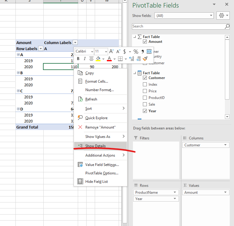 Re: Analyze in Excel (Missing columns) - Microsoft Fabric Community