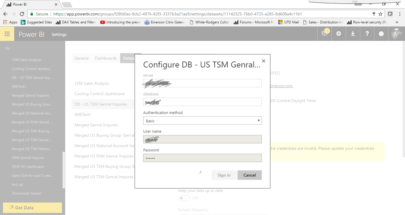 Solved: Not able to make connection using direct query in ...
