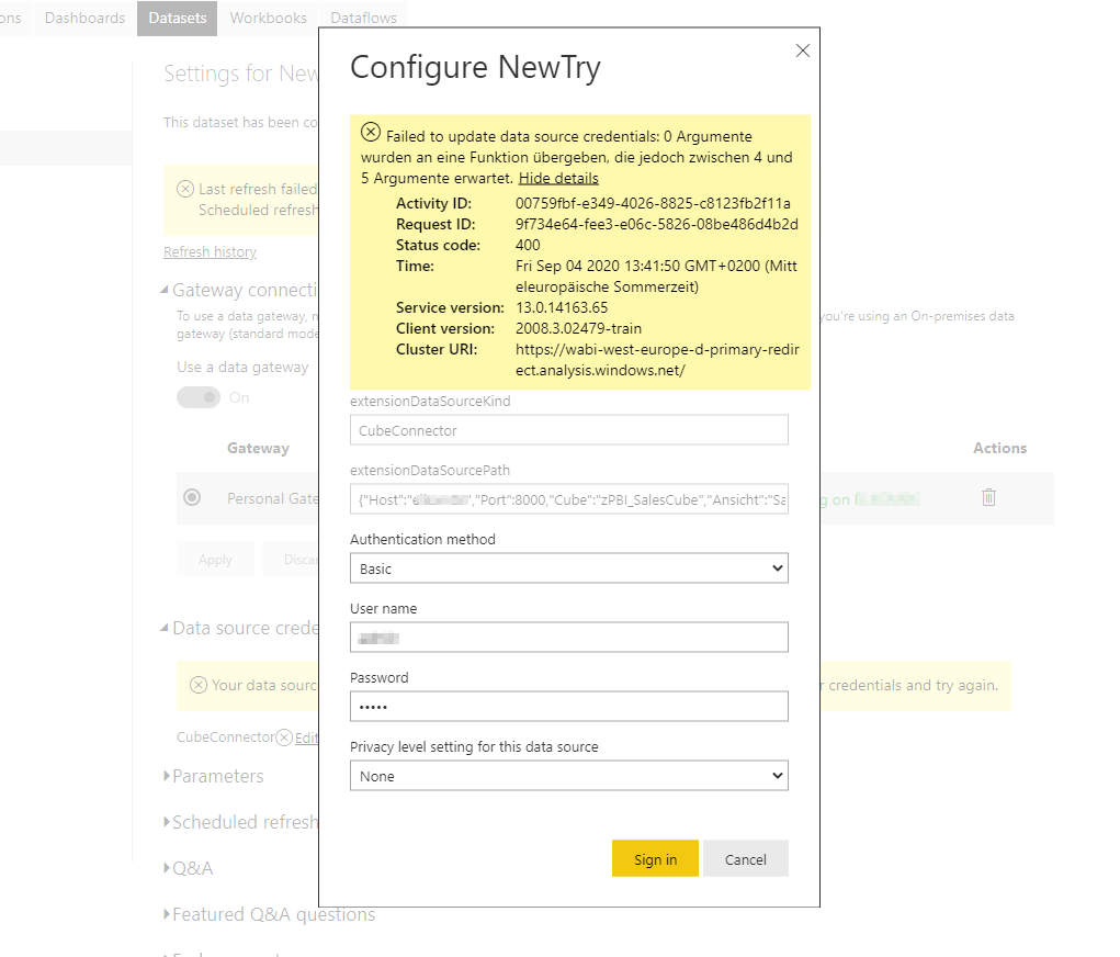 CustomConnector refresh problem - Microsoft Fabric Community