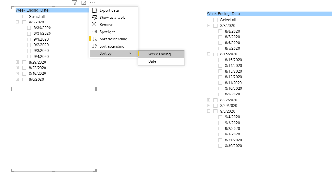 Solved: Hierarchical slicer Date Sort - Microsoft Fabric Community