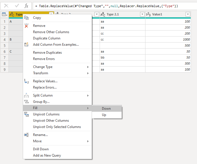Matrix with values on different levels - Microsoft Fabric Community