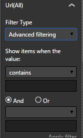 PowerBI Report Filters on - Advanced selected.PNG