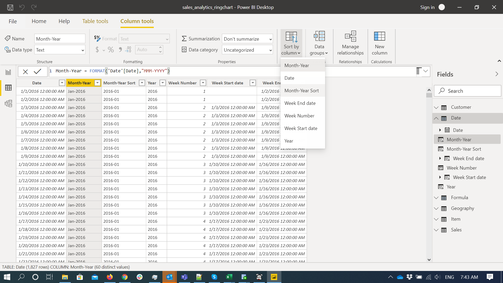 Solved: Sort by Column is missing - Microsoft Fabric Community