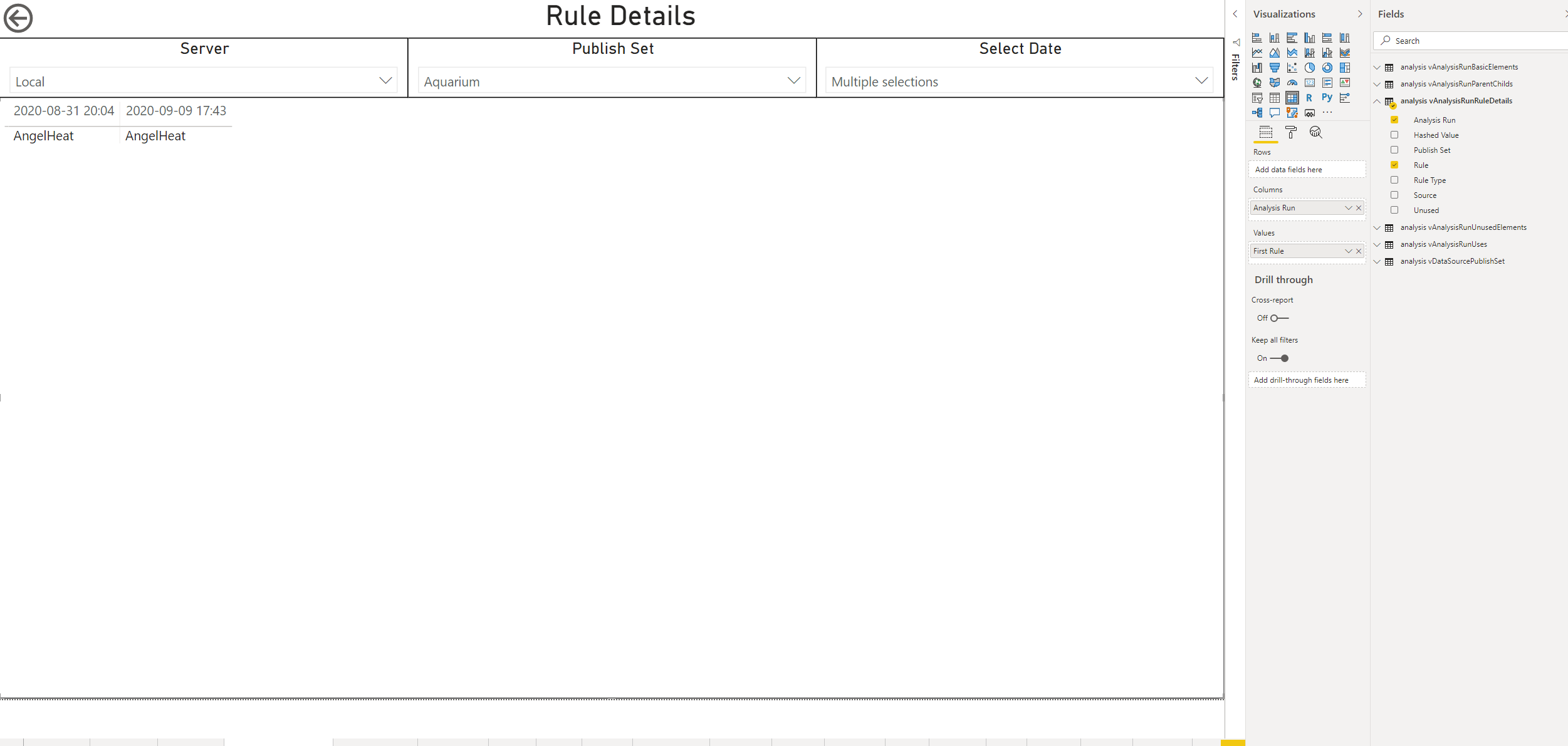 Solved: Changing a value in matrix to show all rows and no ...