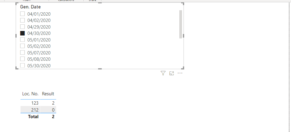 Solved: Count consecutive days based on selected date by l ...